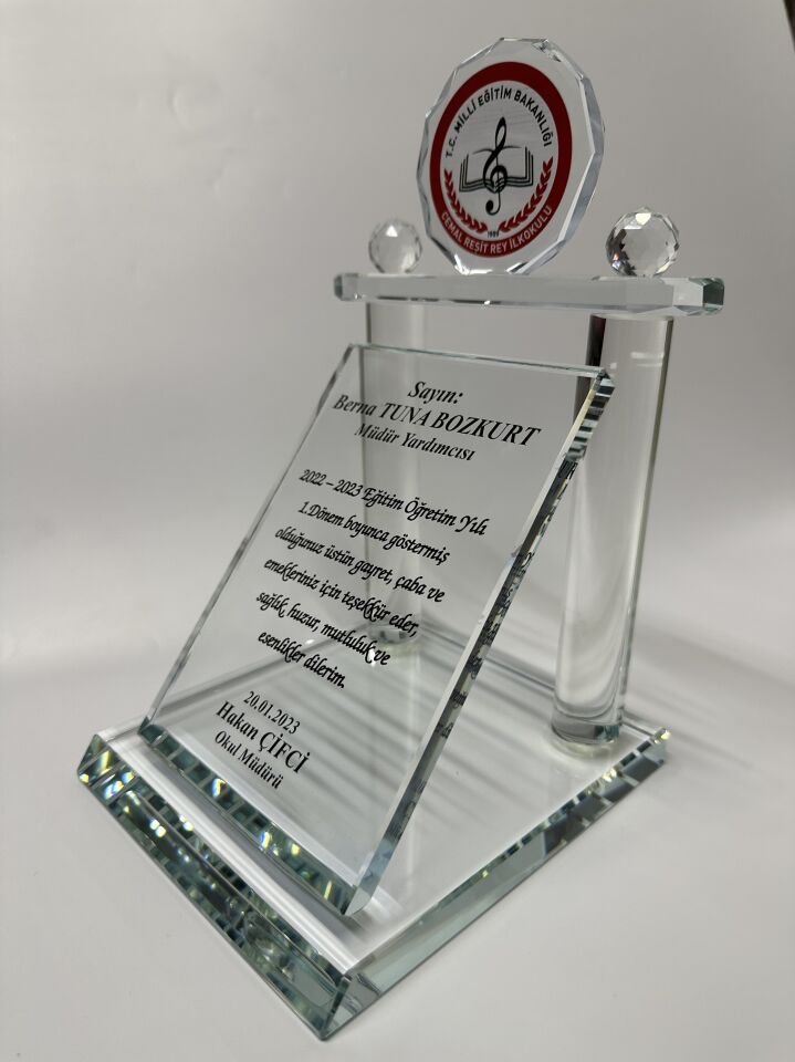 Özel Cam Plaket 02