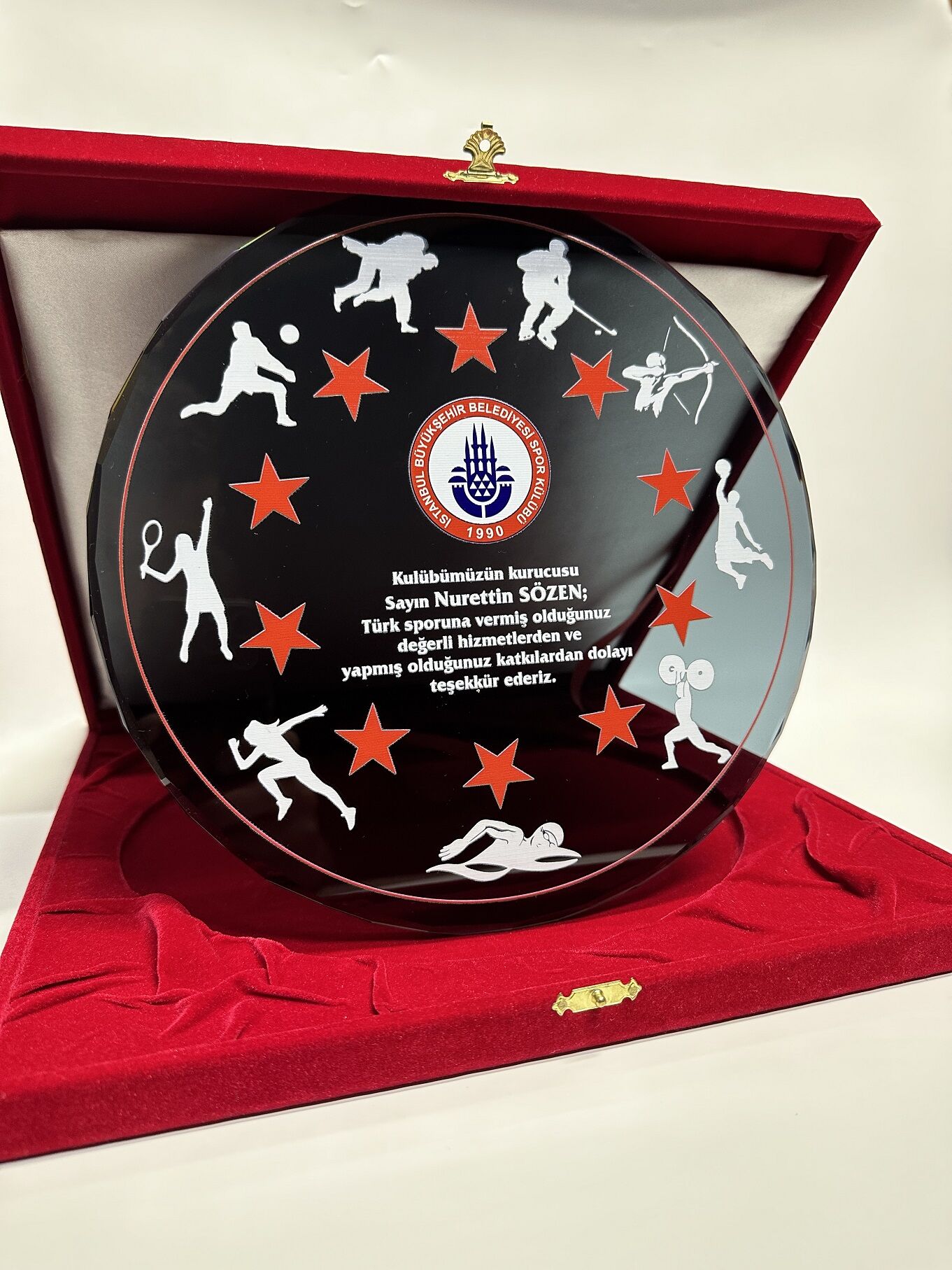 Cam Tabak Plaket Şilt 01
