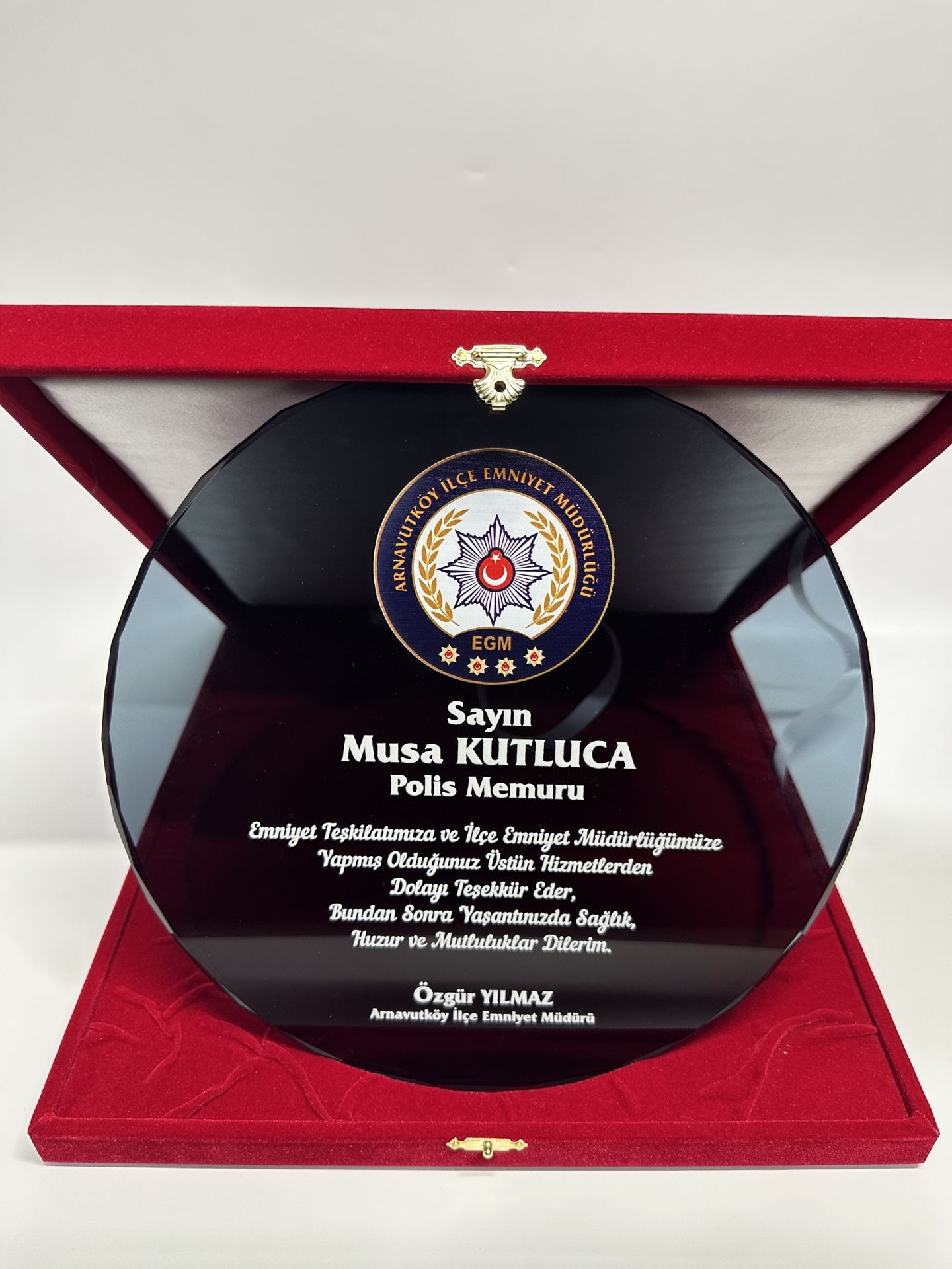 Cam Tabak Plaket Şilt 03