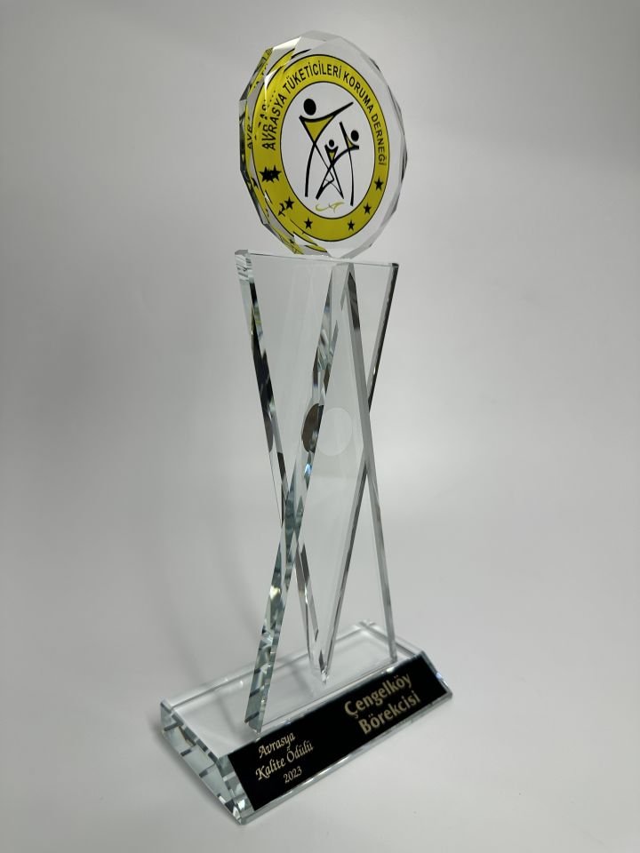 Renkli Baskı Cam Kristal Plaket GK03