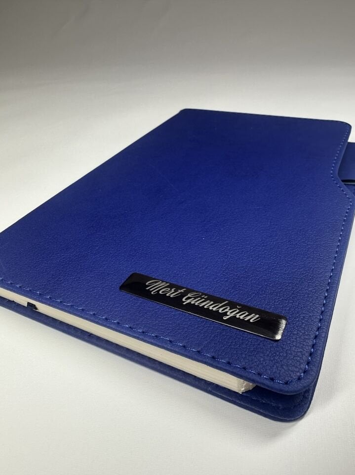 İsme veya Kişiye Özel Mavi Ajanda Defter