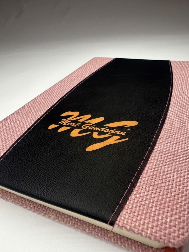 İsme veya Kişiye Özel 13x21 Koton Magic Defter Pembe