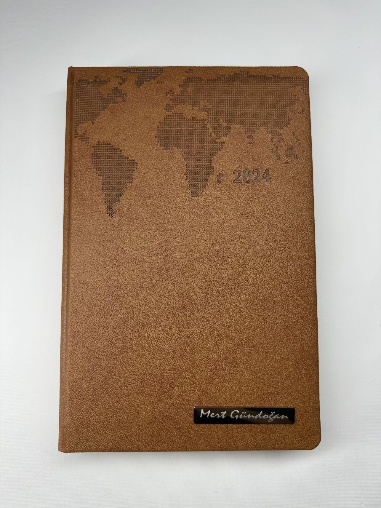 TERMO DERİ TARİHLİ HARİTALI İSME VEYA KİŞİYE ÖZEL AJANDA  1 taba