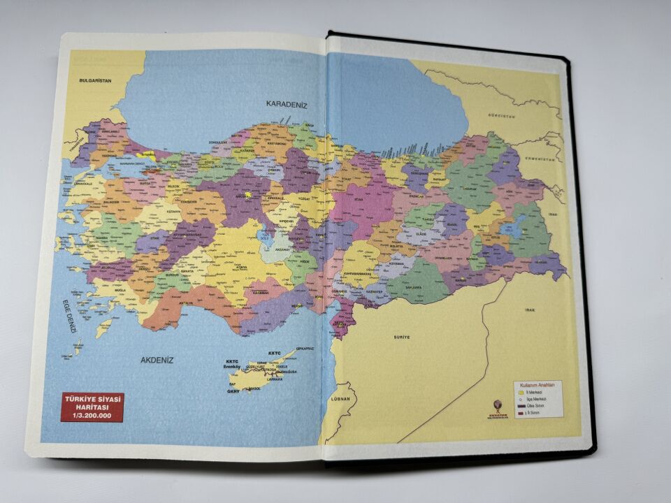 TERMO DERİ TARİHLİ HARİTALI İSME VEYA KİŞİYE ÖZEL AJANDA  1 gri