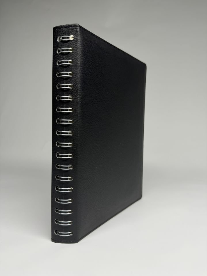 GİZLİ TELLİ TERMO DERİ TARİHLİ İSME VEYA KİŞİYE ÖZEL AJANDA siyah