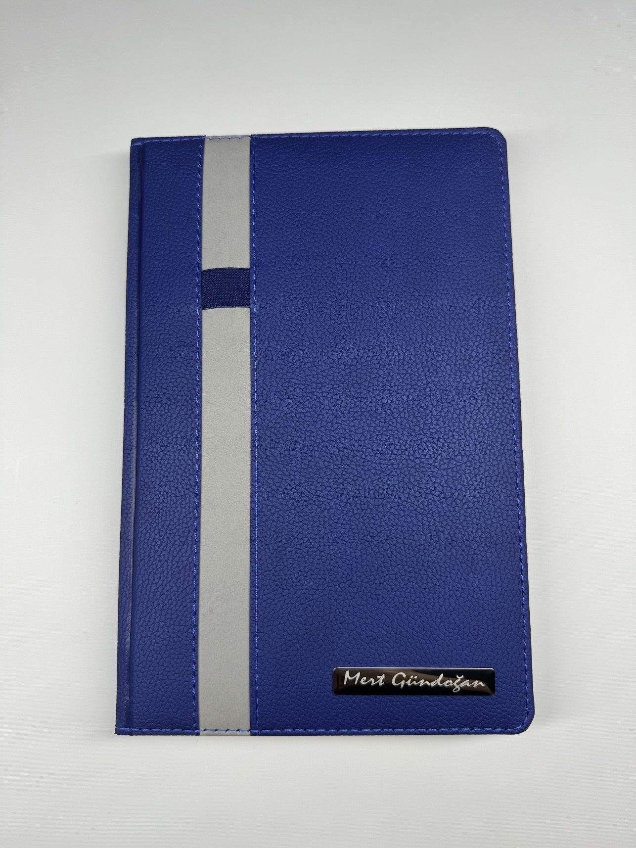 KALEM YUVALI TERMO DERİ TARİHLİ İSME VEYA KİŞİYE ÖZEL AJANDA 4 mavi