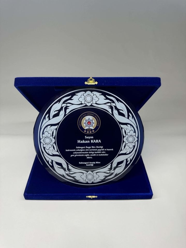 Cam Tabak Plaket Şilt 05