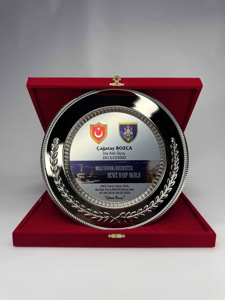 Metal Tabak Plaket Şilt 05