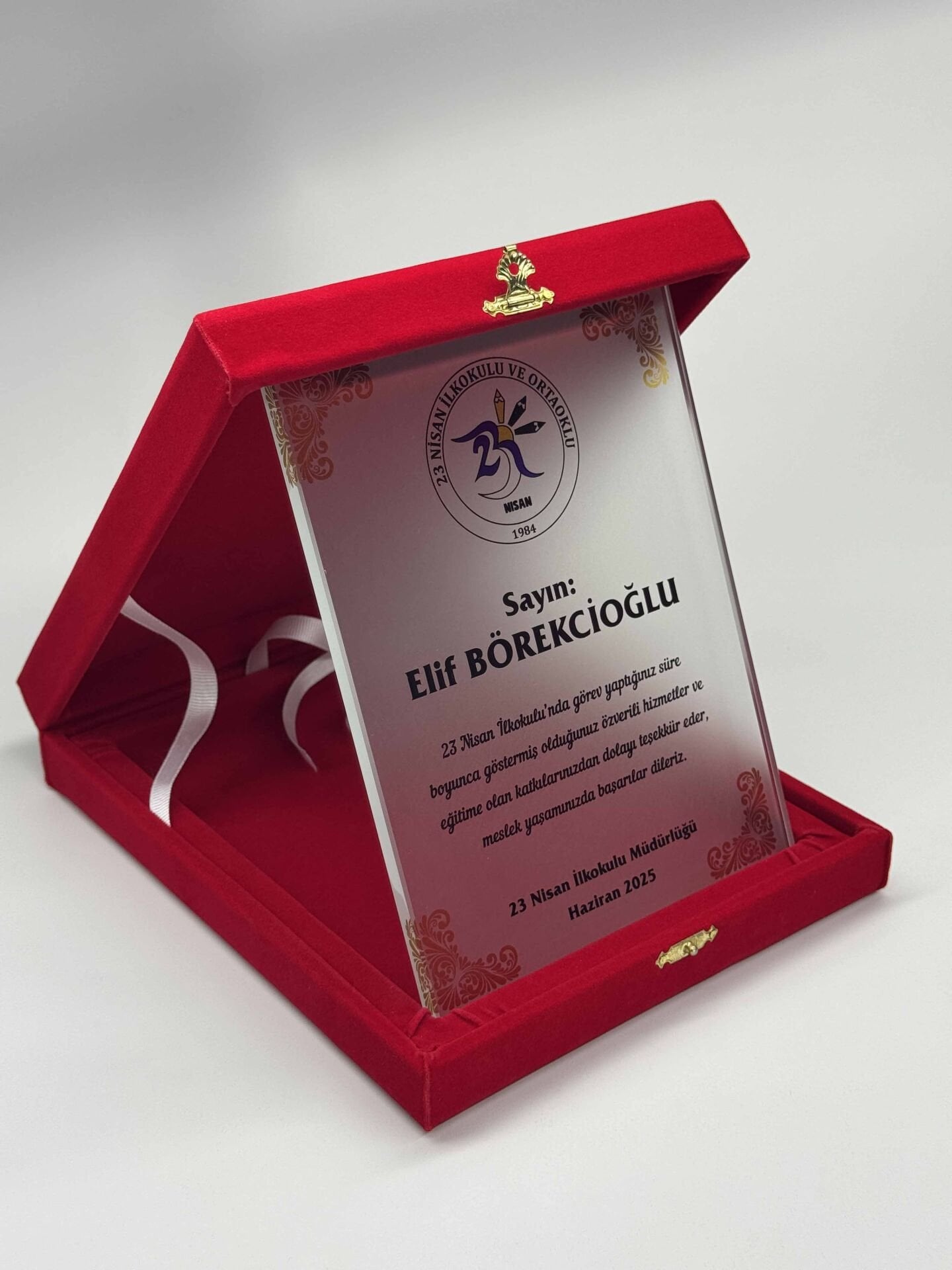 Cam Plaket Şilt 06