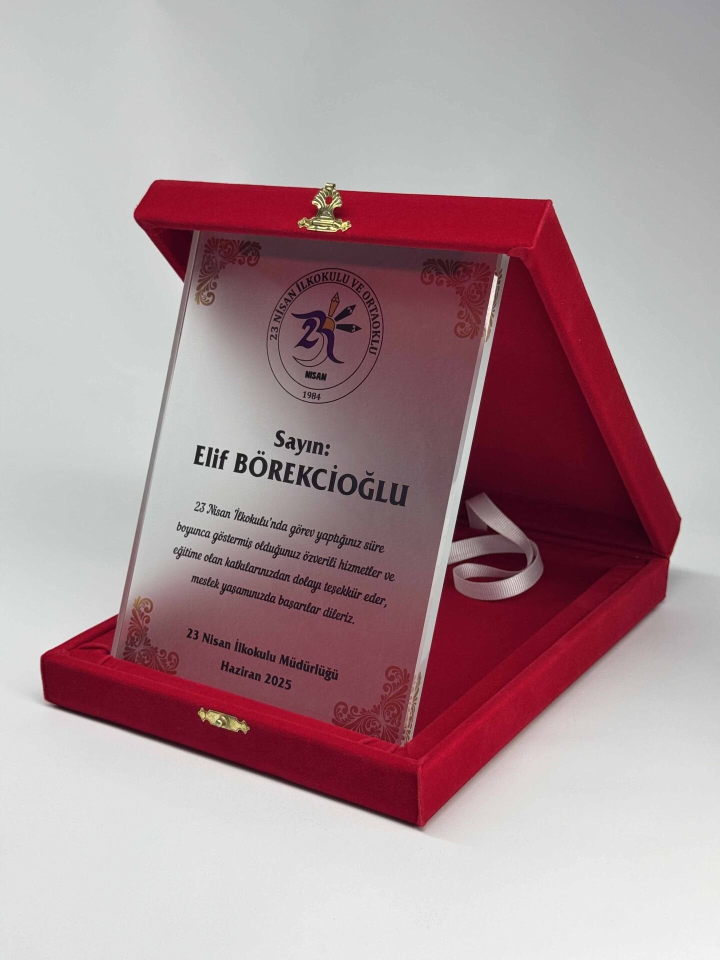 Cam Plaket Şilt 06