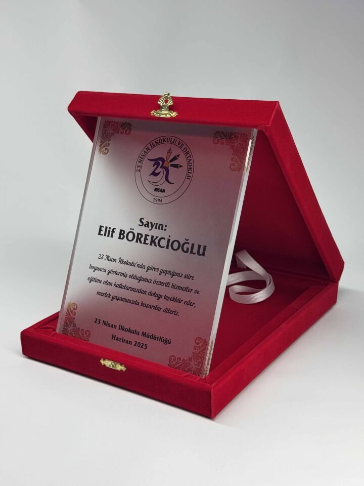 Cam Plaket Şilt 06