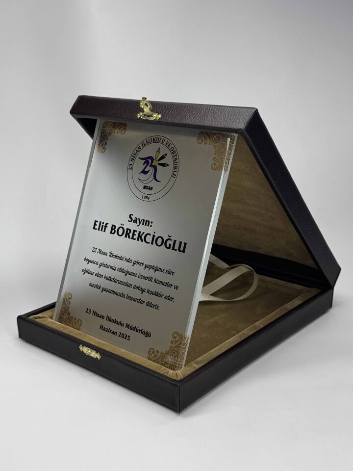 Cam Plaket Şilt 07