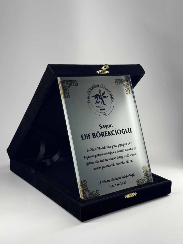Cam Plaket Şilt 09
