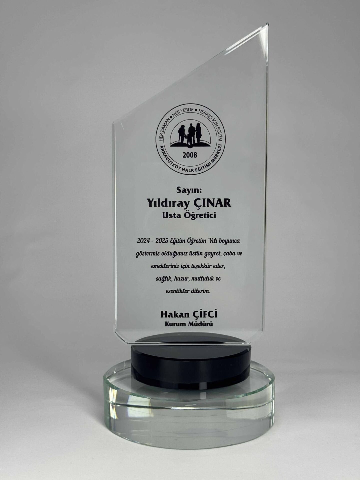 Özel Cam Plaket 14