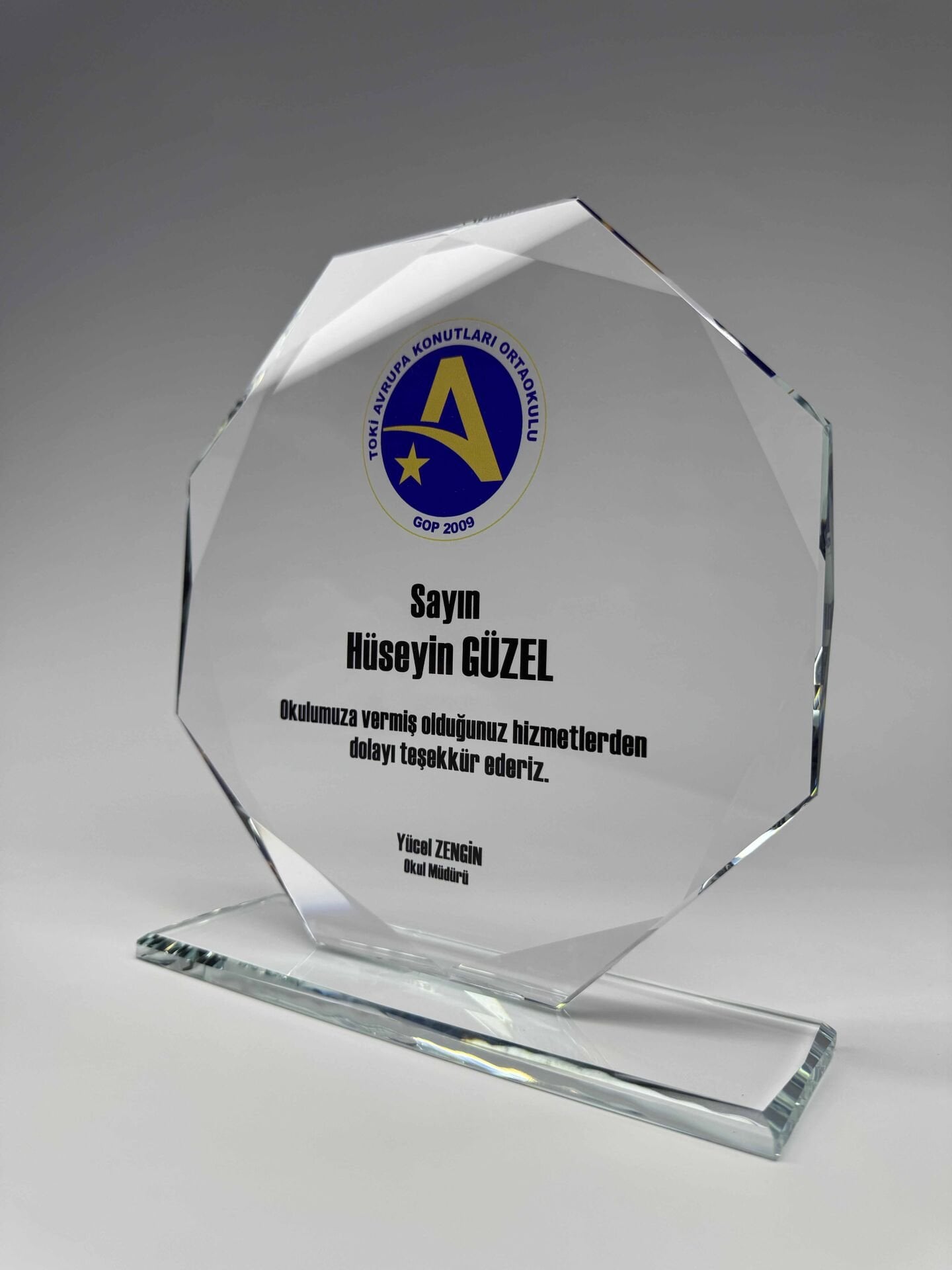 Özel Cam Plaket 21