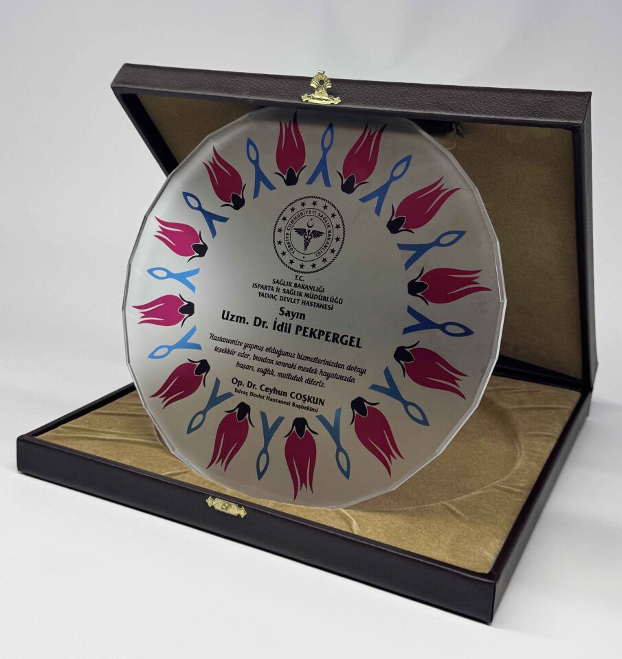 Cam Tabak Plaket Şilt 07