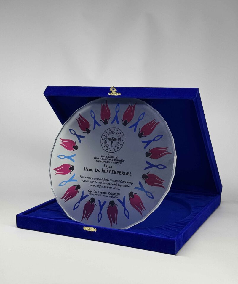 Cam Tabak Plaket Şilt 09