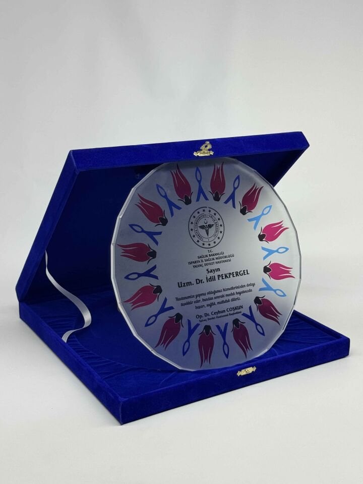 Cam Tabak Plaket Şilt 09