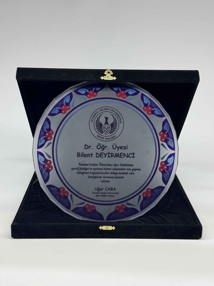 Cam Tabak Plaket Şilt 12