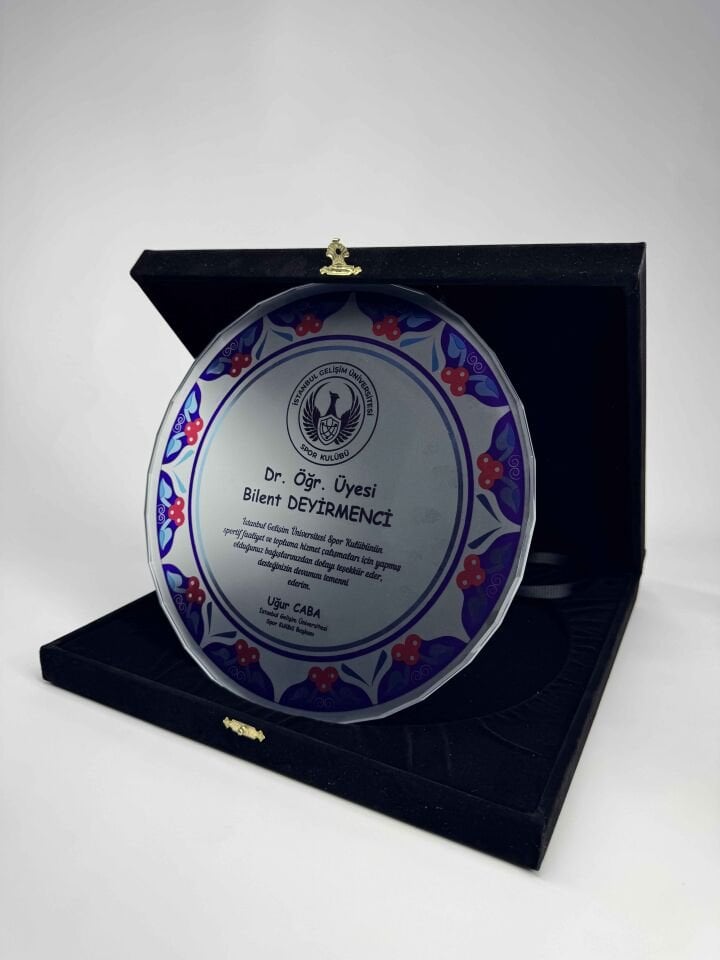 Cam Tabak Plaket Şilt 12