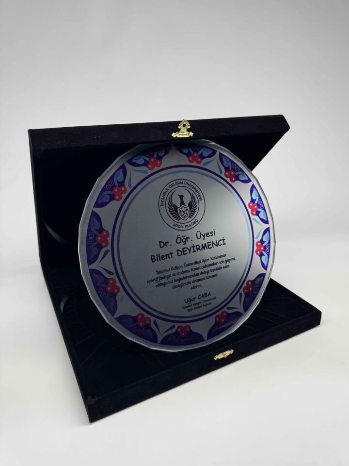 Cam Tabak Plaket Şilt 12