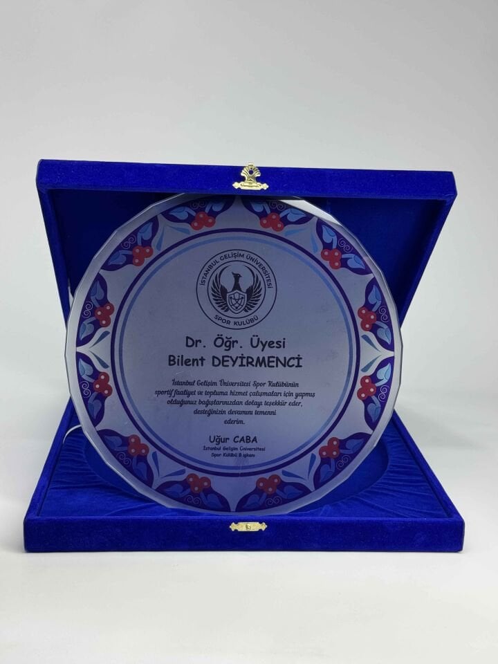 Cam Tabak Plaket Şilt 13