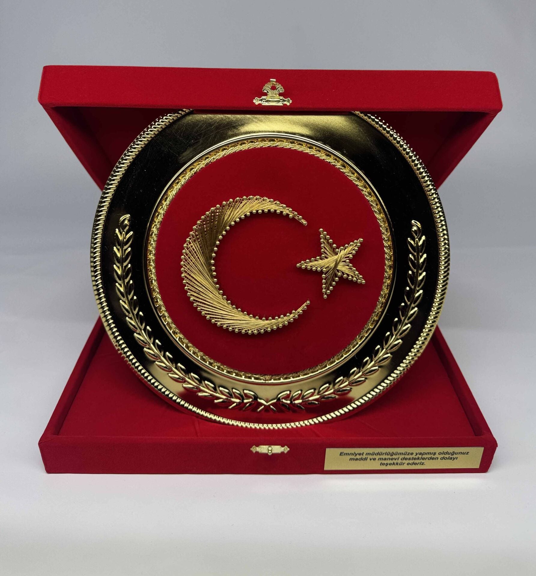 Filografi Metal Tabak Plaket Şilt 01