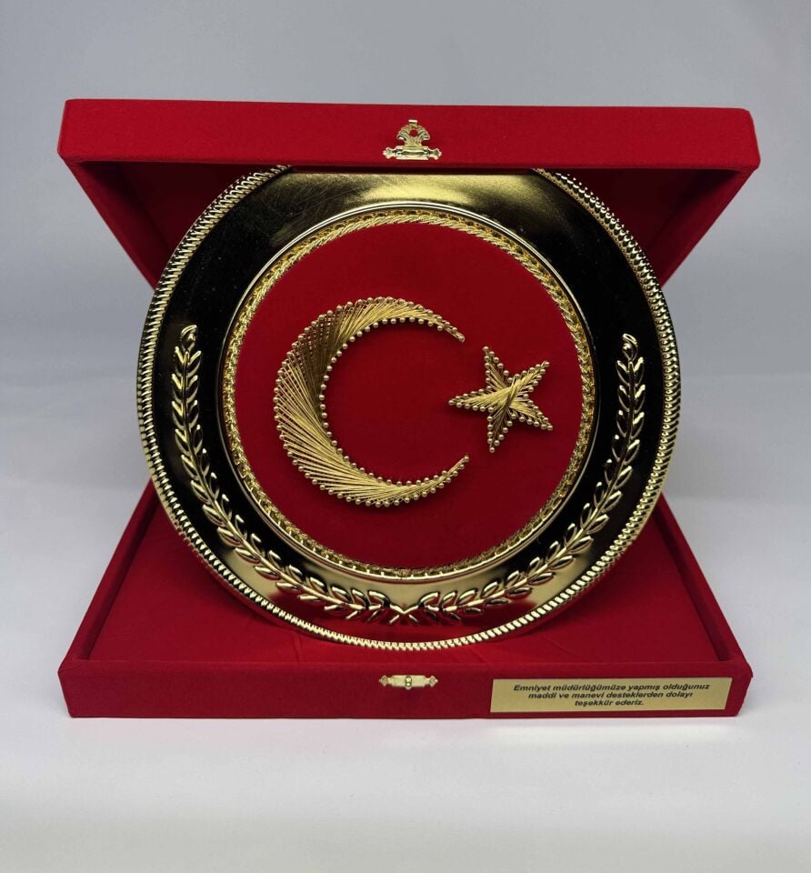 Filografi Metal Tabak Plaket Şilt 01