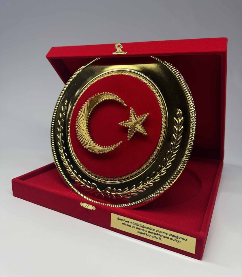 Filografi Metal Tabak Plaket Şilt 01