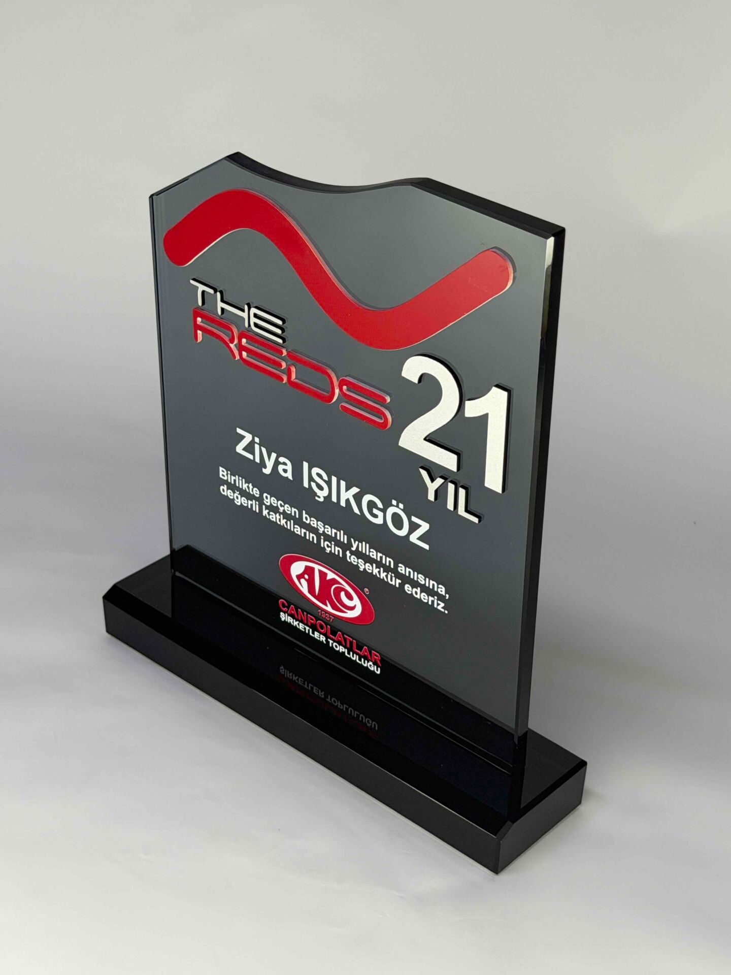 Özel Cam Plaket 34