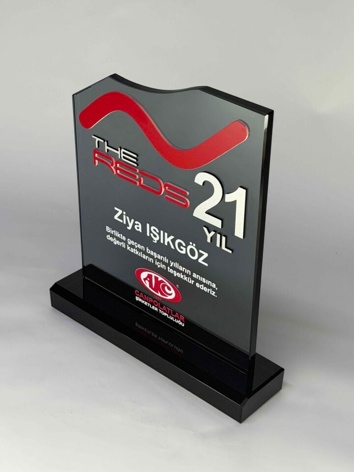 Özel Cam Plaket 34