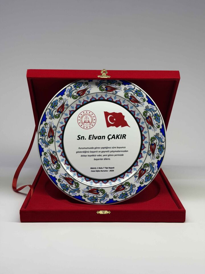 Çini Tabak Plaket Şilt 01