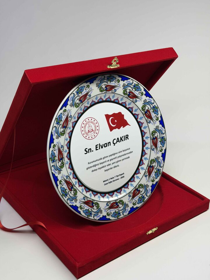 Çini Tabak Plaket Şilt 01