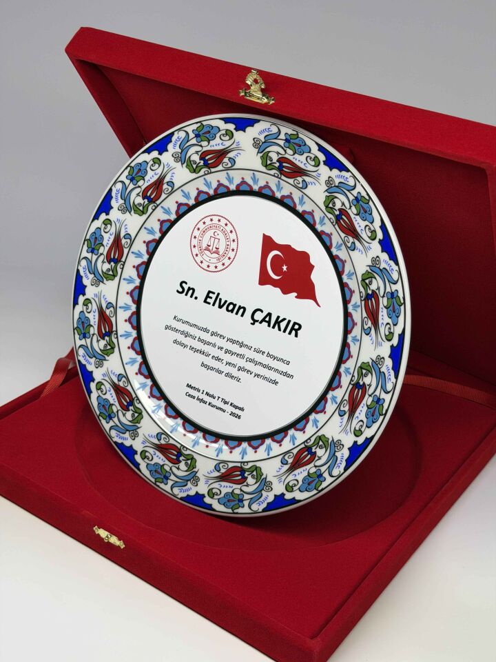 Çini Tabak Plaket Şilt 01