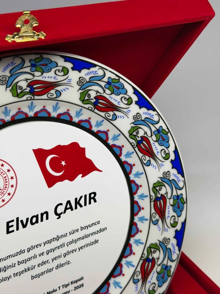 Çini Tabak Plaket Şilt 01