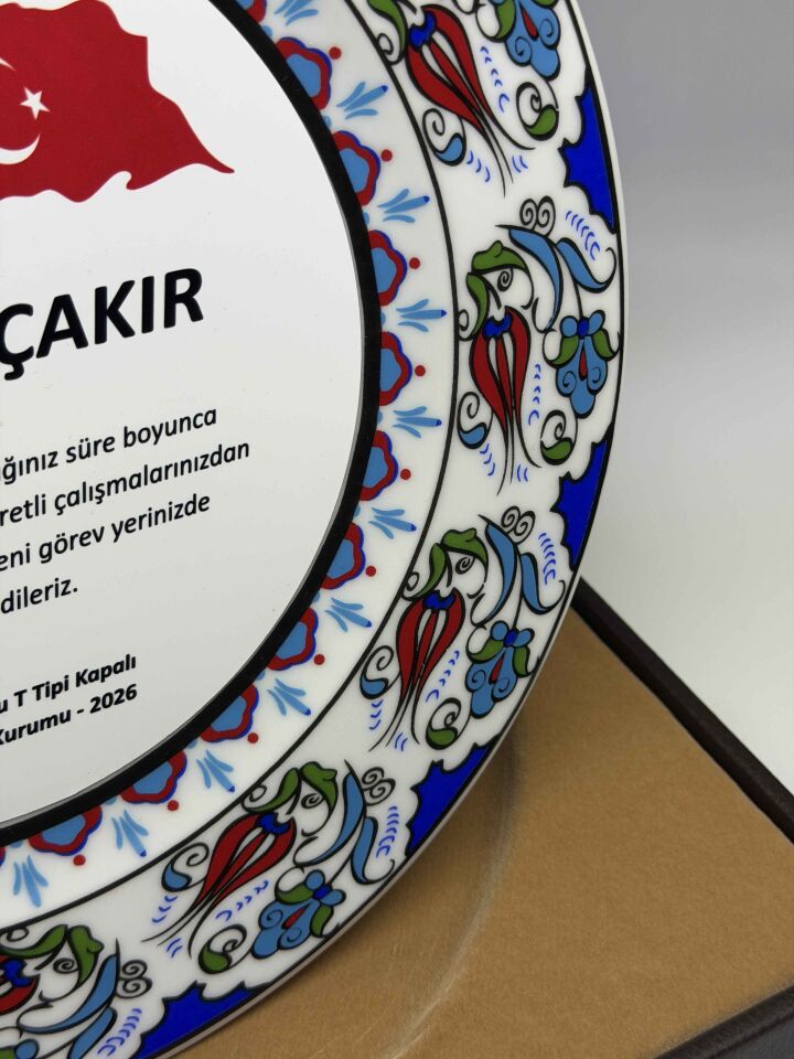 Çini Tabak Plaket Şilt 02