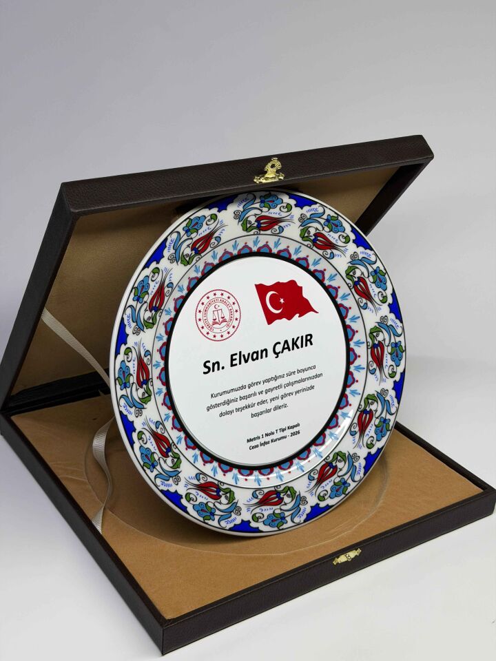 Çini Tabak Plaket Şilt 02