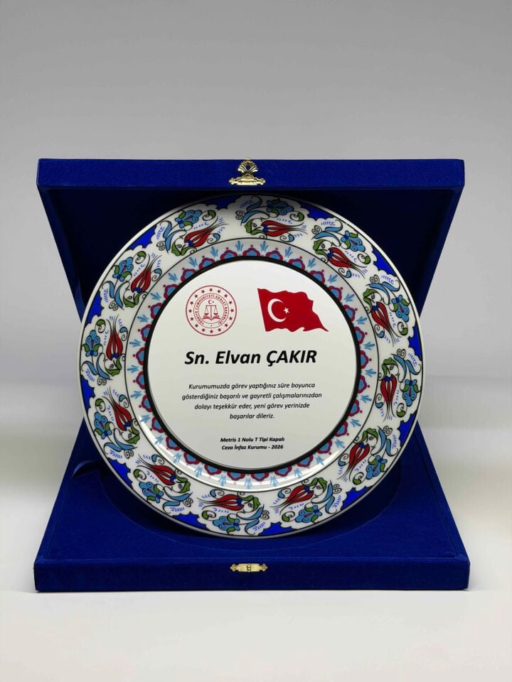 Çini Tabak Plaket Şilt 03