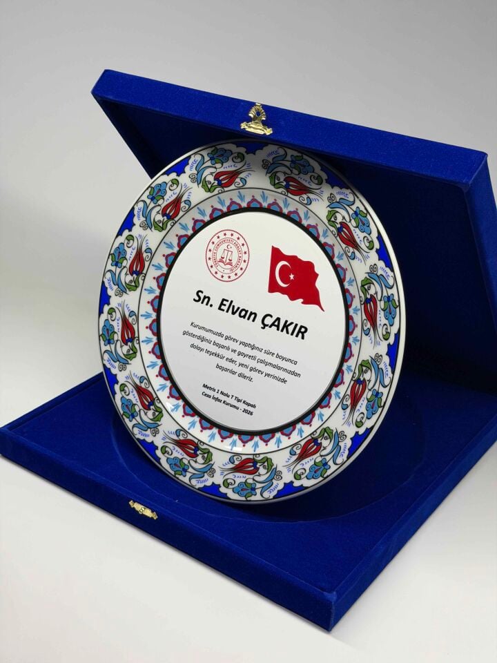 Çini Tabak Plaket Şilt 03