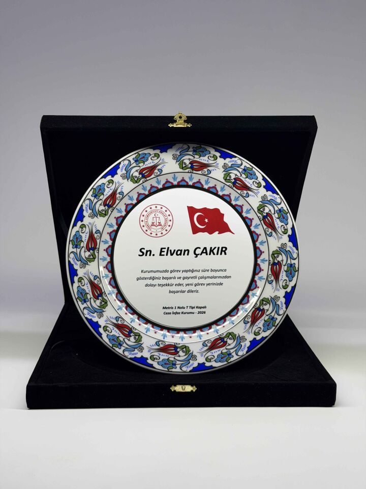 Çini Tabak Plaket Şilt 04