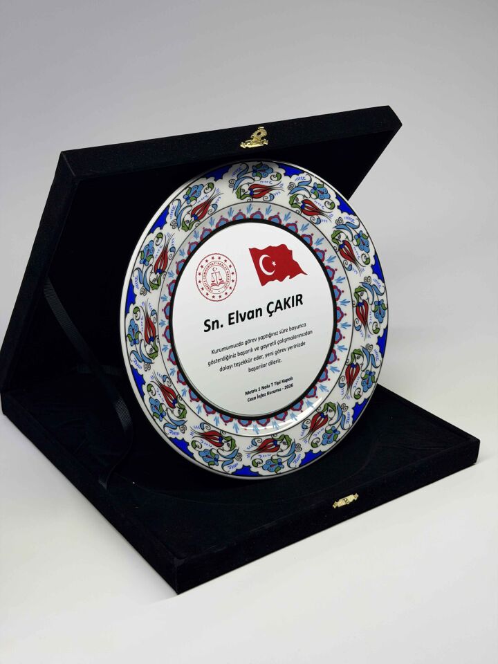 Çini Tabak Plaket Şilt 04