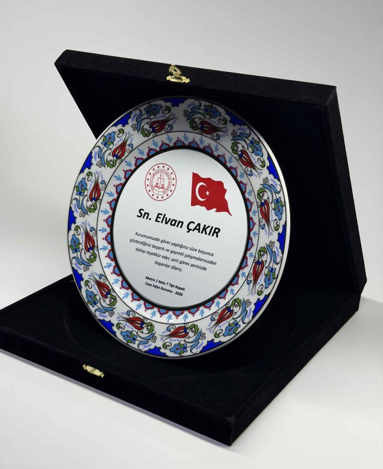 Çini Tabak Plaket Şilt 04